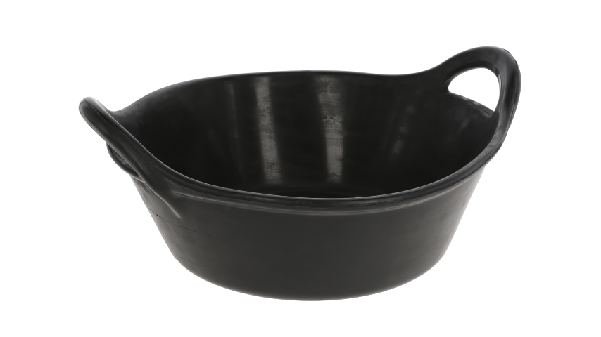 Корыто для корма, резиновое, черное, с ручками, 20 л, Kerbl
