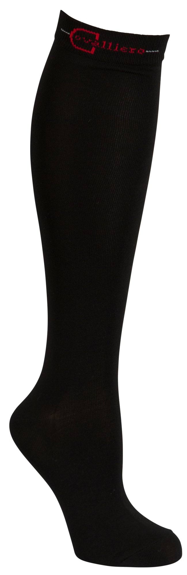 Knee length socks Grado, black size 40-42