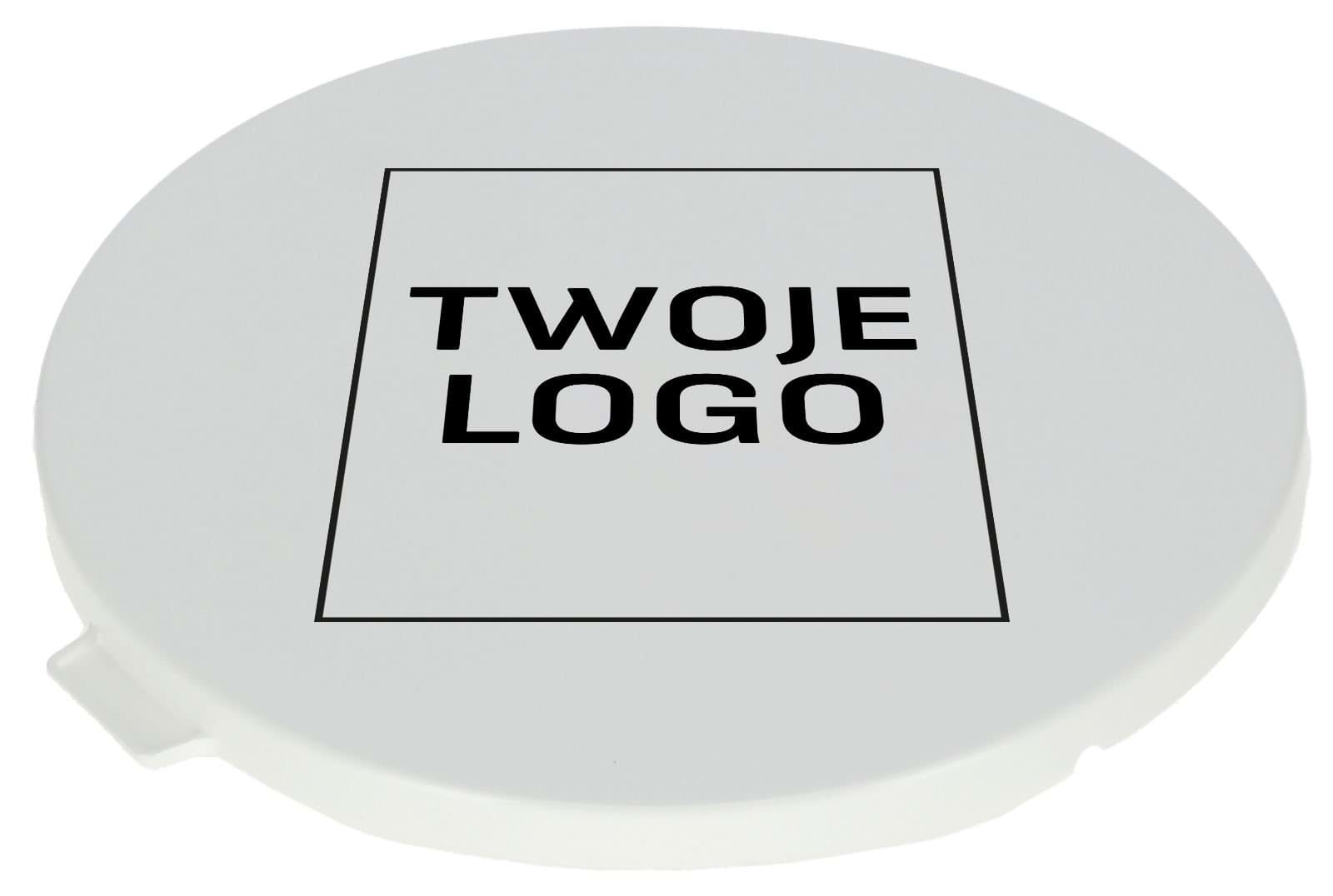 Крышка для миски для кормления 2 литра белая, логотип