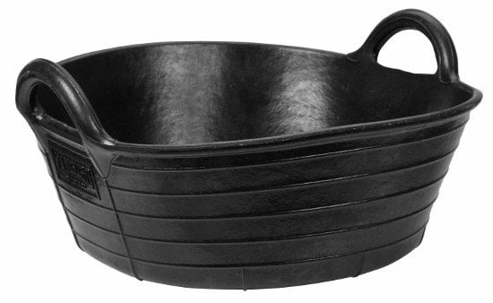 Rubber trough 20 litre, height: 18 cm, Ø 40 cm