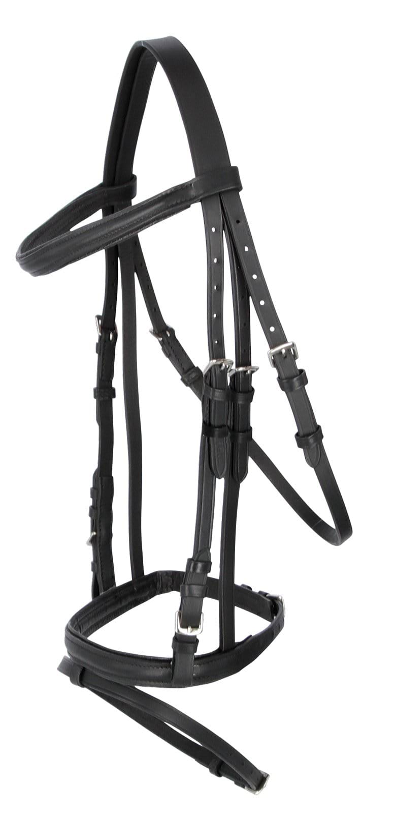 Bridle Standard black pony, english model