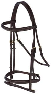 Leather bridle, Classic brown, full