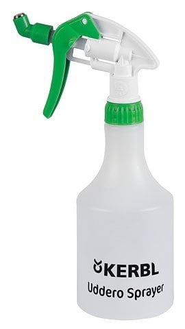 Дезинфекционный опрыскиватель Uddero Sprayer для сосков, с металлическим соплом, 500 мл, Kerbl