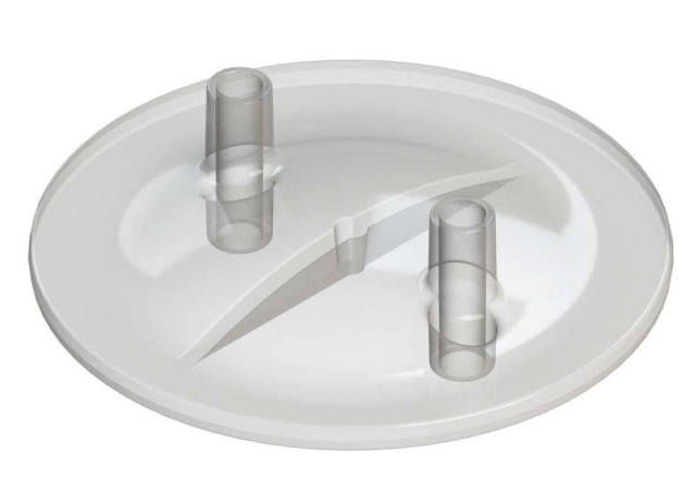 Пластмасова кришка для доїльного відра, 2 отвори, 16-60 мм, Kerbl