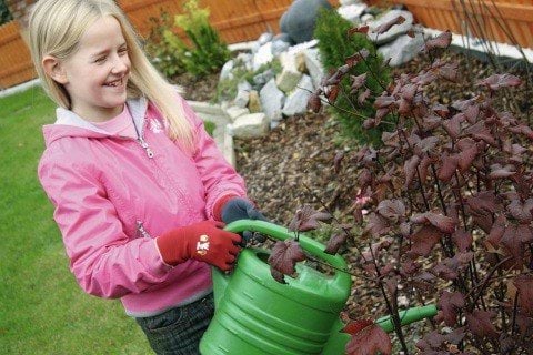 Children gloves Kids,  red, 9-11 years