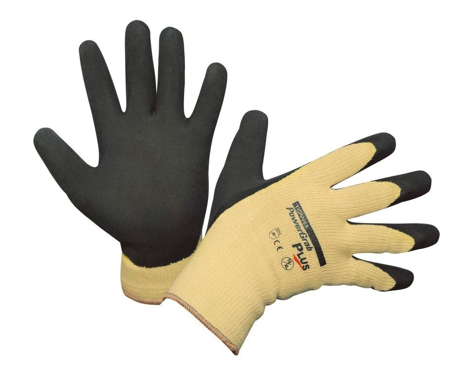 Glove PowerGrab Plus, polyester/cotton, size 9