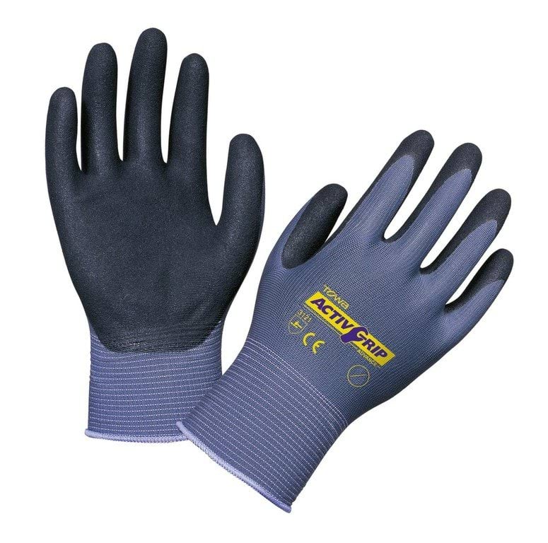 Glove ActivGrip Advance, nylon, nitrile coated, size 6