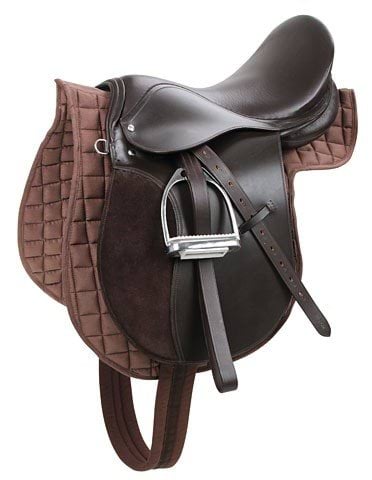 Saddle set Haflinger, brown 17,5 ", saddle girth 125 cm