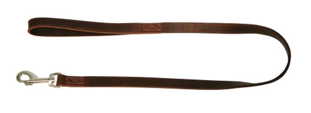 Leather dog leash Vegas, 200 cm x 18 mm, brown, Kerbl