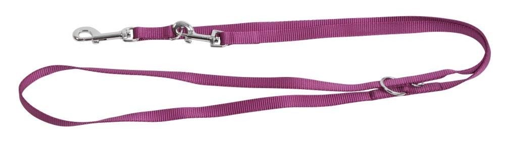 Dog leash Miami, 200 cm x 15 mm, purple, Kerbl