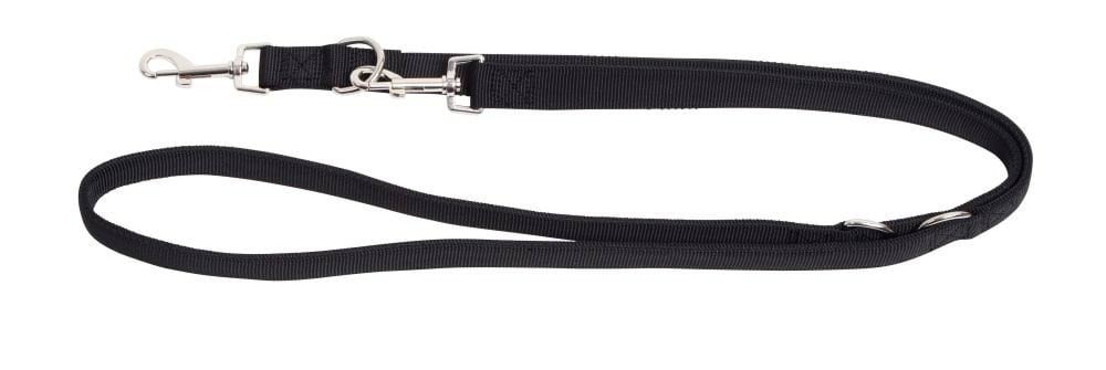 Dog leash Miami Plus, 200 cm x 25 mm, black, Kerbl