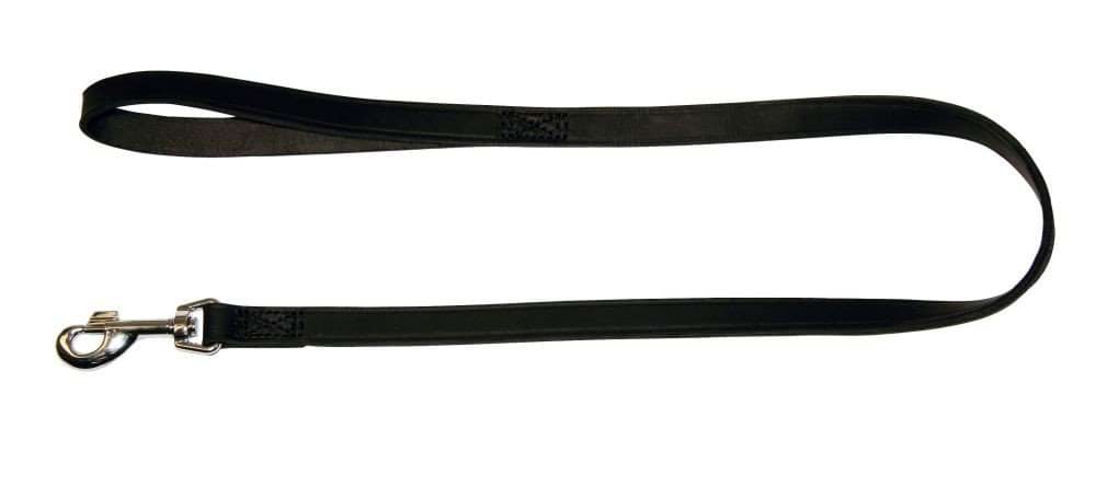 Leather dog leash Vegas, 100 cm x 20 mm, black, Kerbl