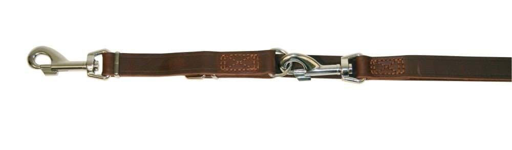 Leather dog leash Vegas, 240 cm x 22 mm, brown, Kerbl