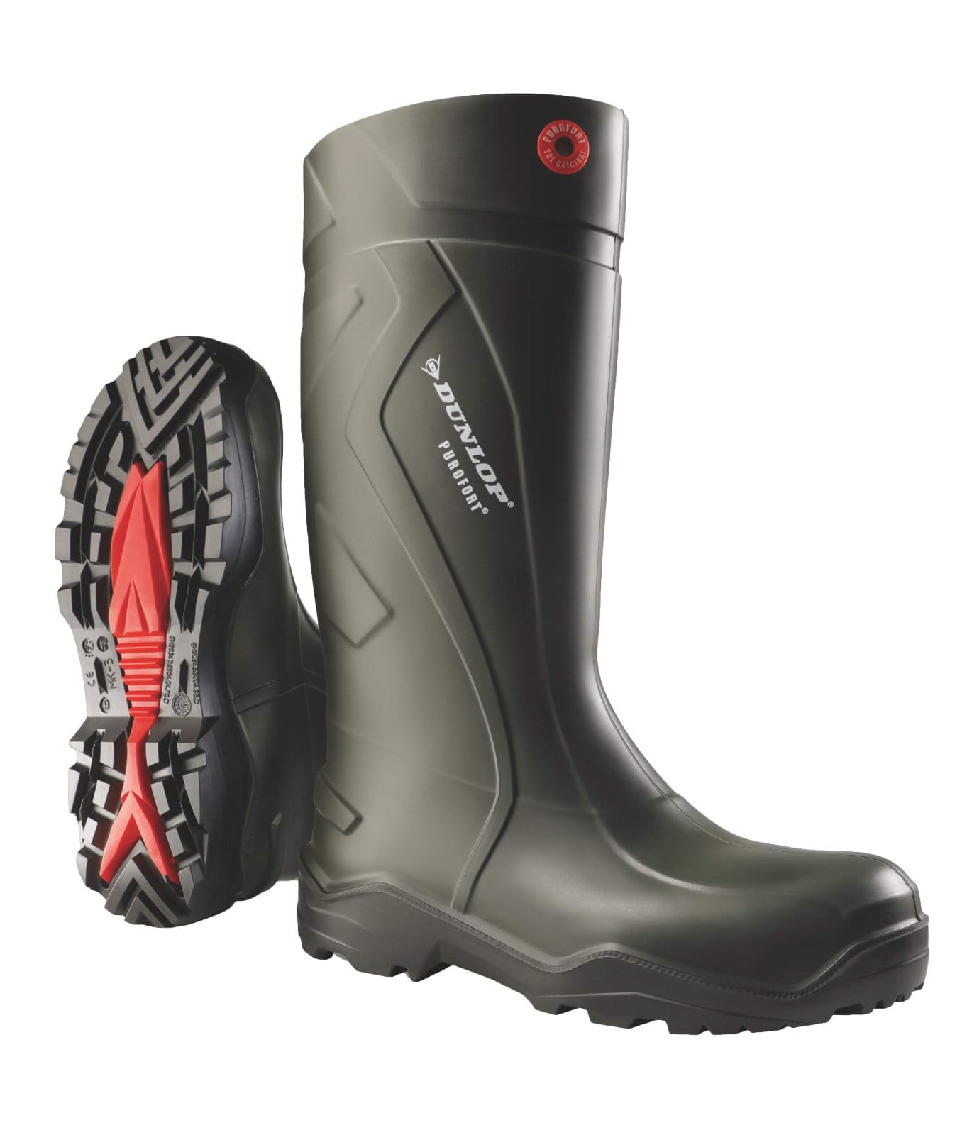Сапоги рабочие Purofort+ S5, оливковые, размер 36, Dunlop