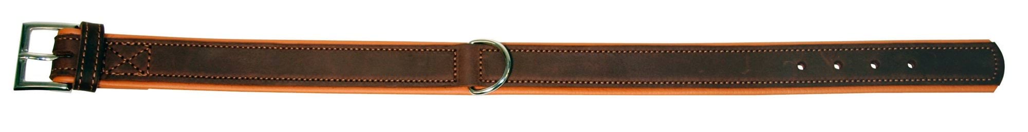 Ошейник для собак Vegas HQ, кожаный, 41-47 см х 30 мм, коричневый, Kerbl