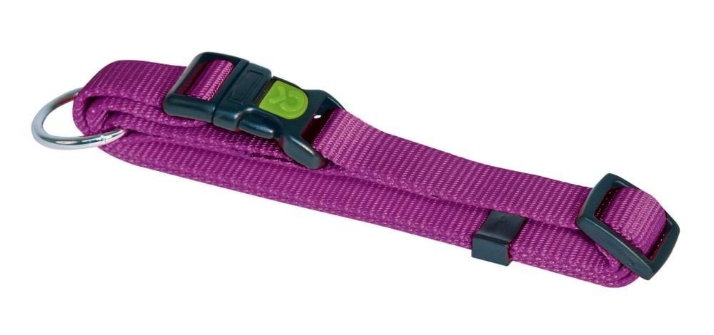 Dog collar Miami, 30 - 45 cm x 15 mm, purple, Kerbl