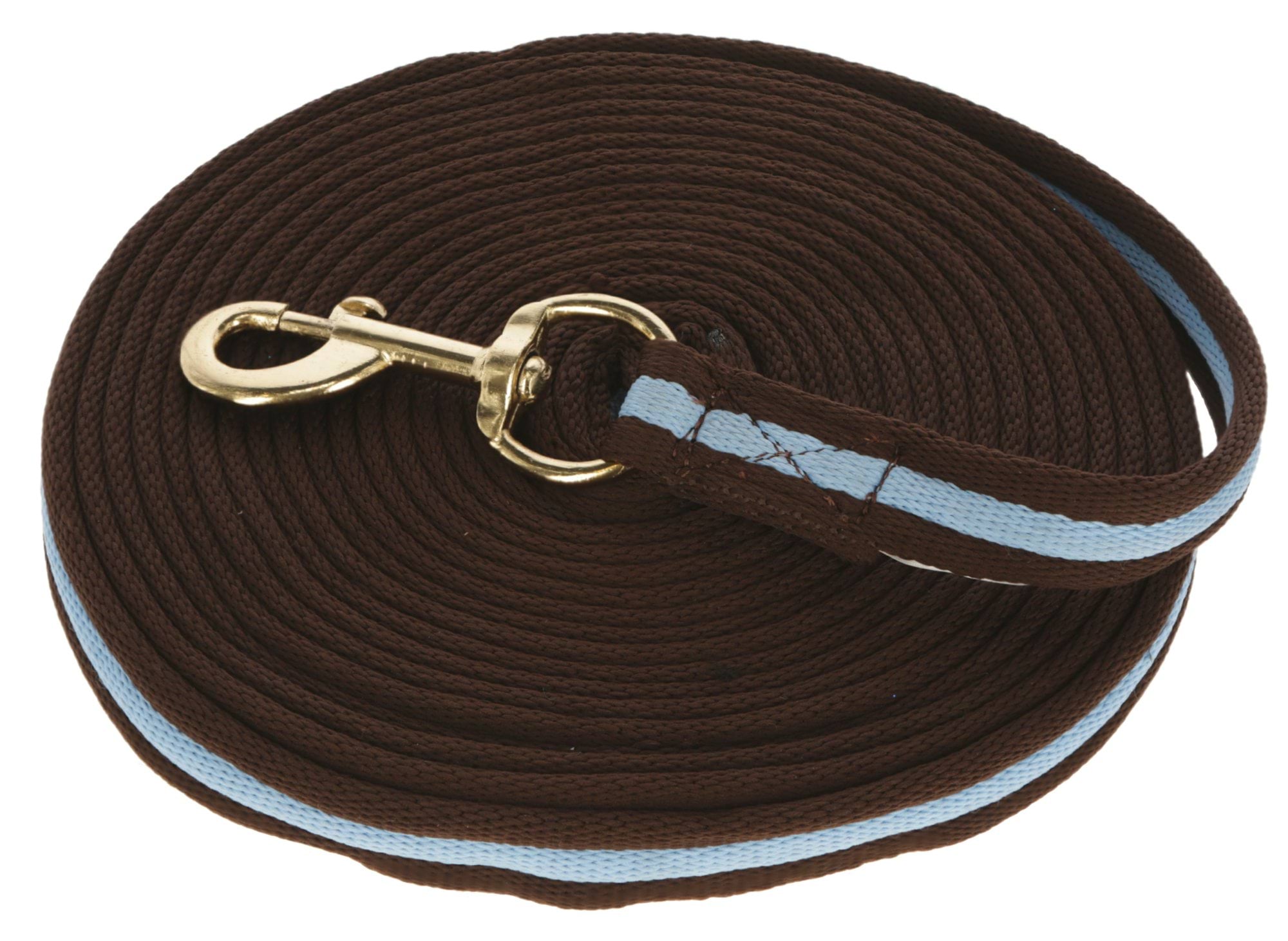 Корда для коня Soft, 8 м, коричнева/синя, Covalliero