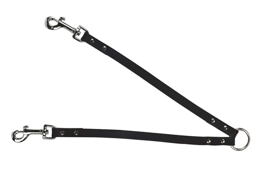 Double leather dog leash Vegas, 30 cm x 18 mm, Kerbl