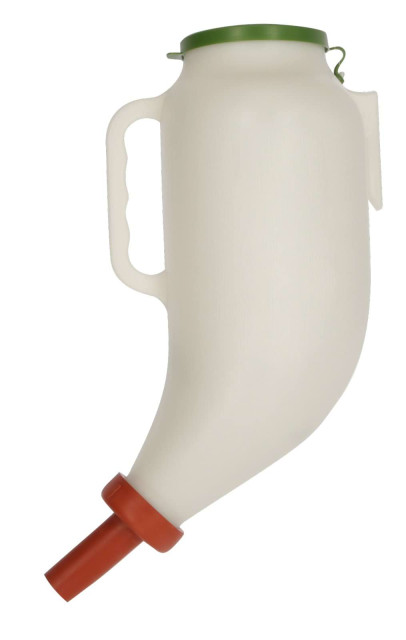 Solid feeder complete, 4 l, with teat and plastic bracket