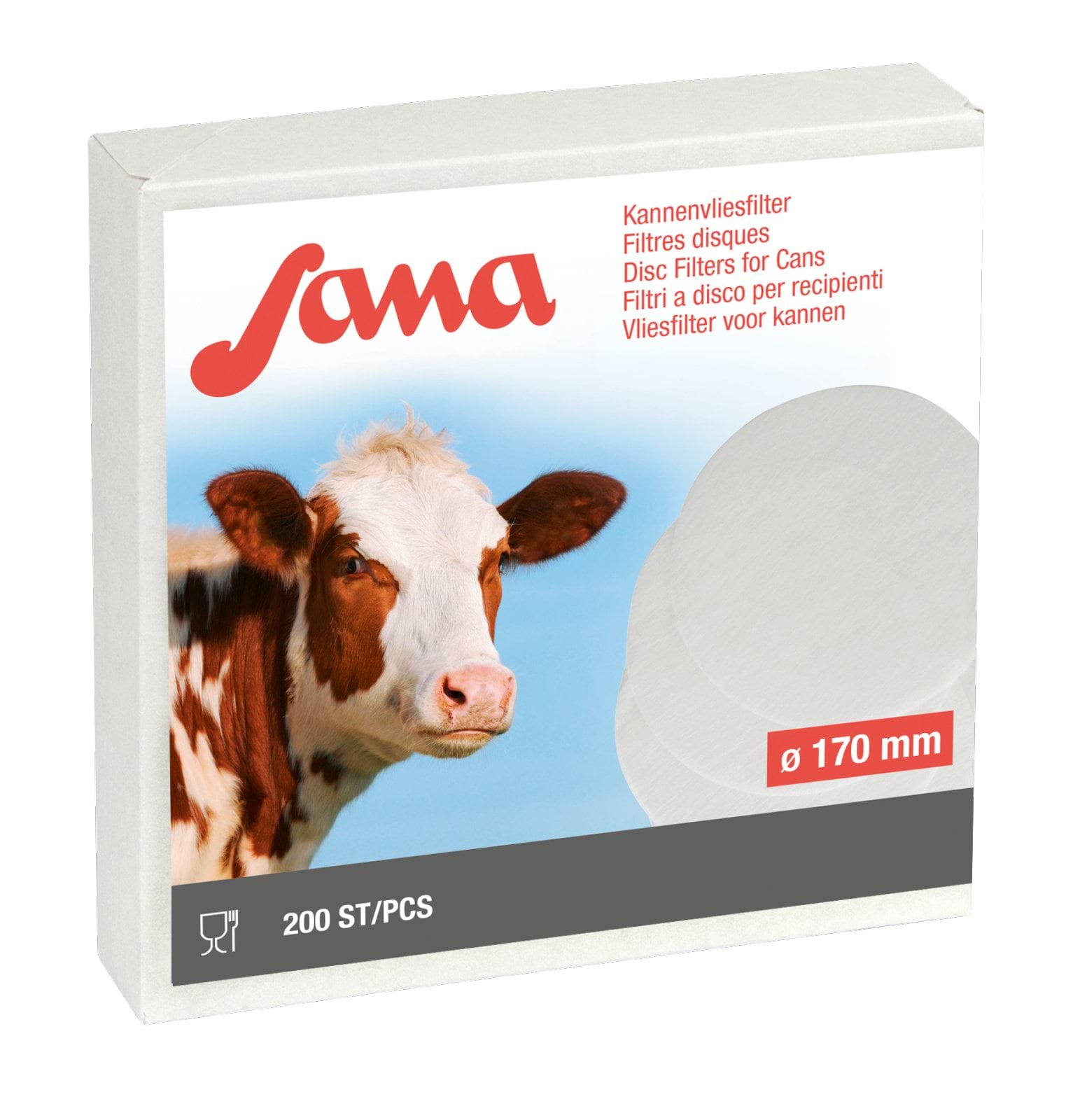 Sana Disc Filters Ø 170mm 200 pcs