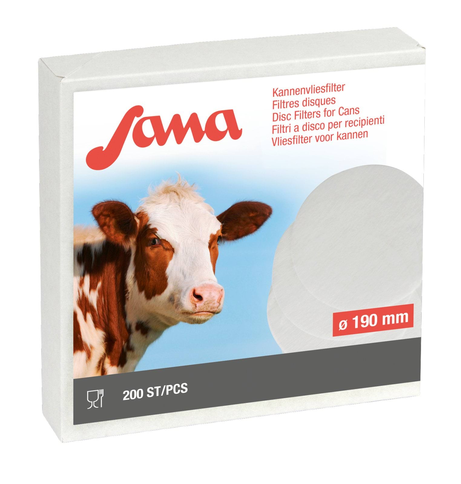 Sana Disc Filters Ø 190mm 200 pcs