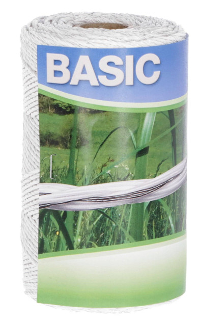Шнур для электроограждений BASIC, 250 м, белый, Kerbl