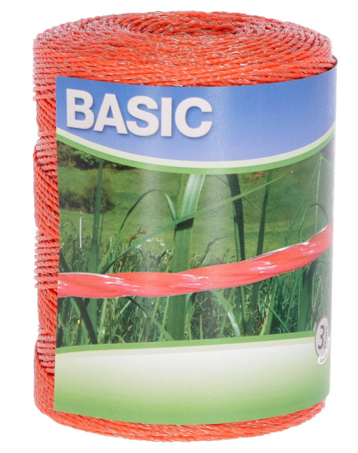 Шнур для электроограждений BASIC, 500 м, оранжевый, Kerbl
