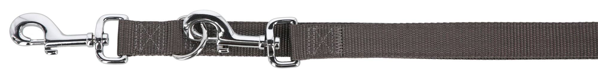 Dog leash Miami Plus, 200 cm x 25 mm, gray, Kerbl