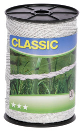 Polywire Classic 500 m, white, 6 x 0,20 niro