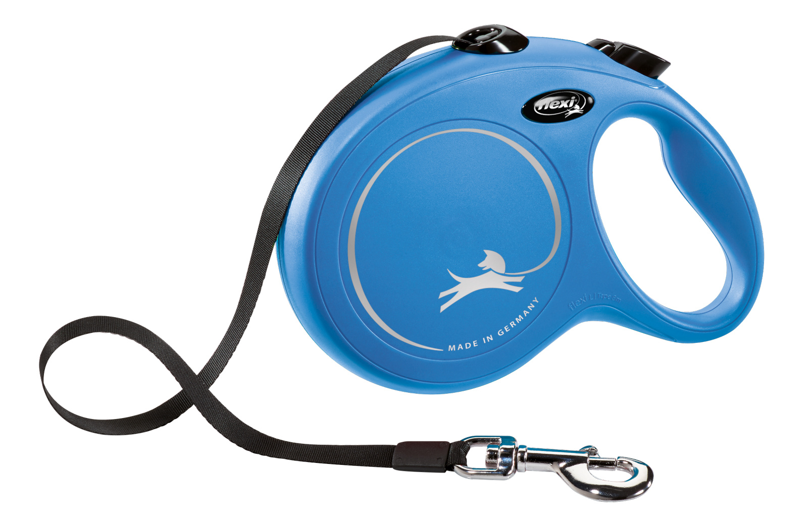 Dog leash Flexi New Classic, tape, blue, size M, 5 m, 25 kg