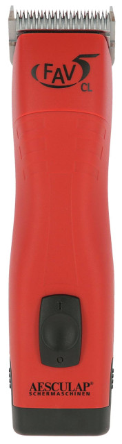 Clipper FAV5 CL, incl. 1 battery, red, Aesculap