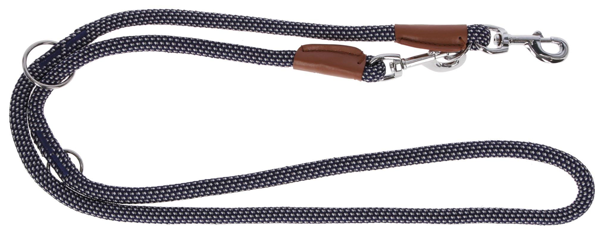 Dog leash Phoenix, 200 cm x 14 mm, blue/brown, Kerbl