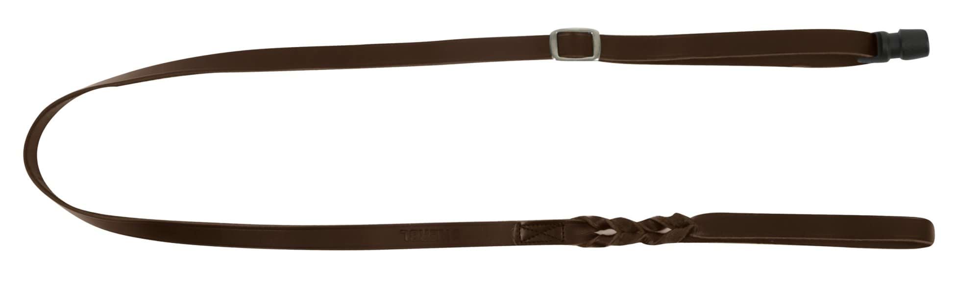 Leather dog leash GoLeyGo Vegas, adapter pin, brown, 20mm x 105-165cm, M, max. 60 kg, Kerbl