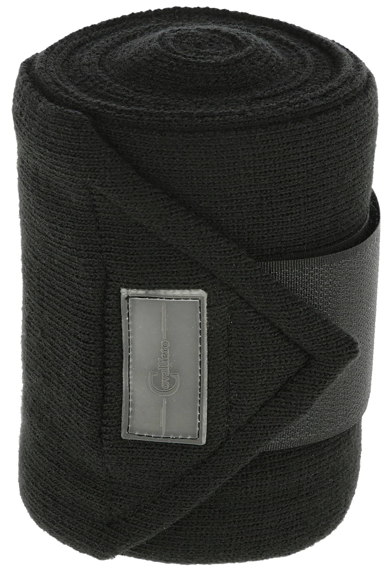 Транспортні бинти для коня, чорні, 350 см, 4 шт, Covalliero