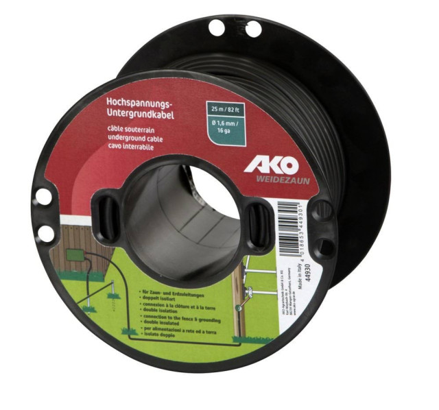 Underground cable Ø1,6mm, 25m on plastic reel