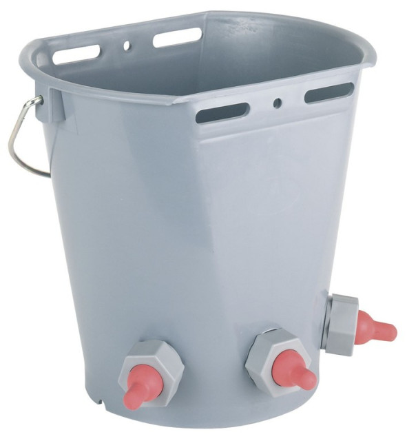 Lamb Feeding Bucket, 3–5 Teats, Kerbl