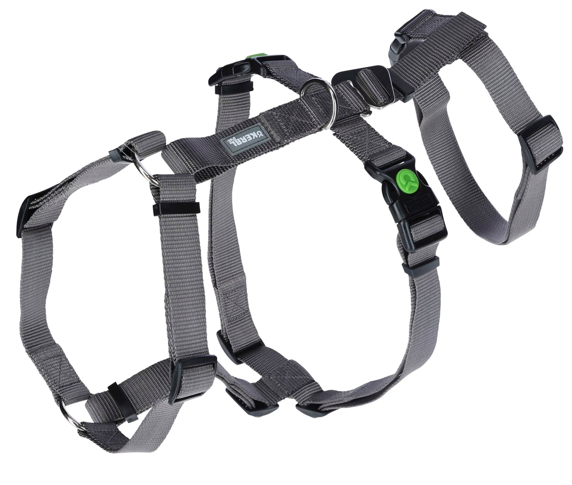 Dog panic harness Miami, 15 mm, 38-52 cm, gray, Kerbl