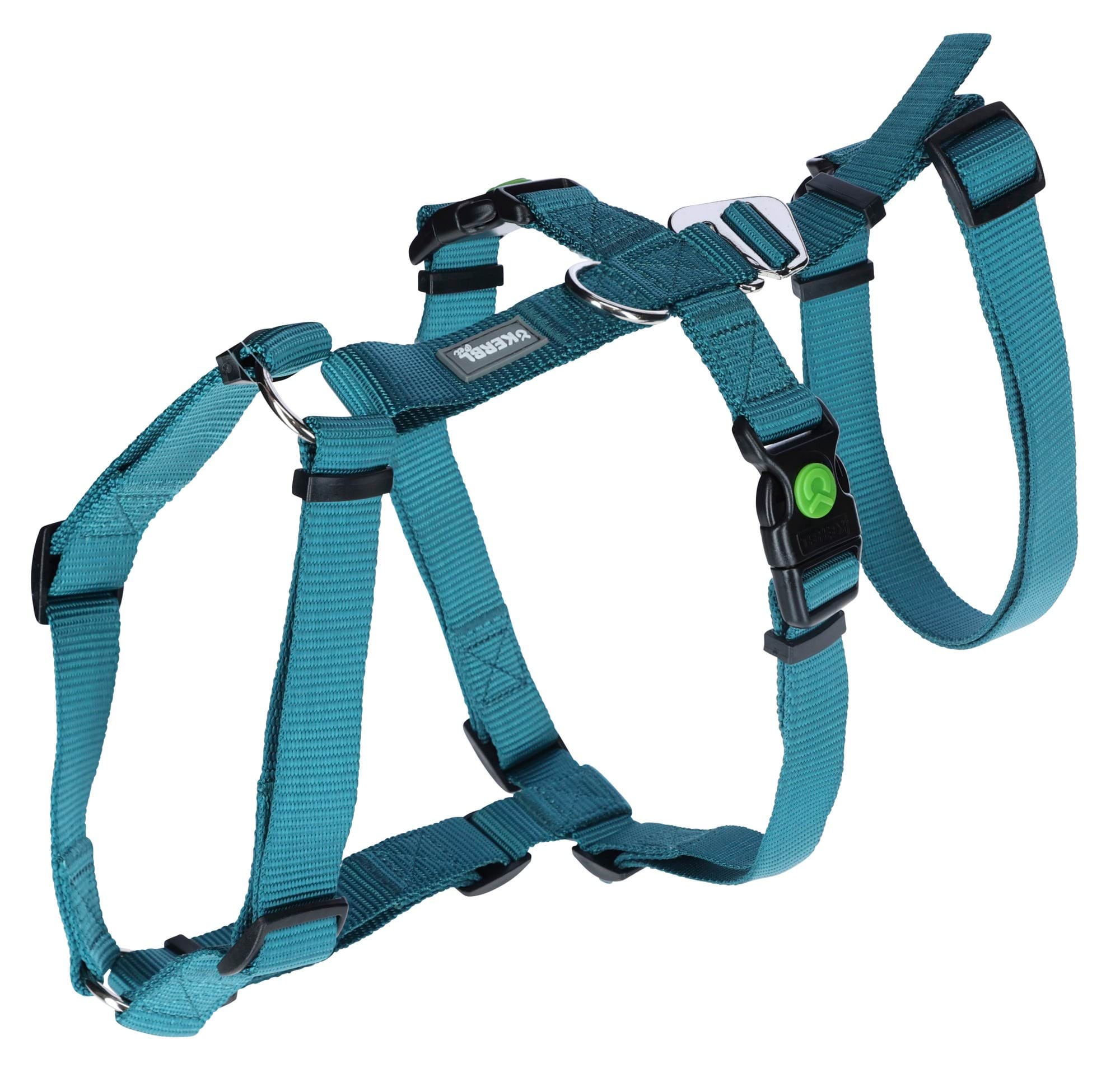 Dog panic harness Miami, 15 mm, 38-52 cm, turquoise, Kerbl
