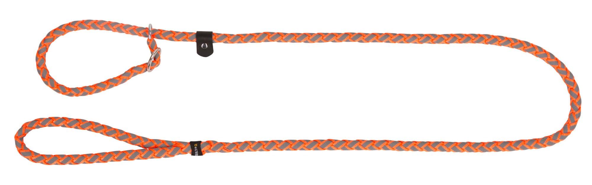 Dog leash Maxi Safe, 170 cm x 12 mm, slip leash, 170 cm x 12 mm, neon/orange, Kerbl