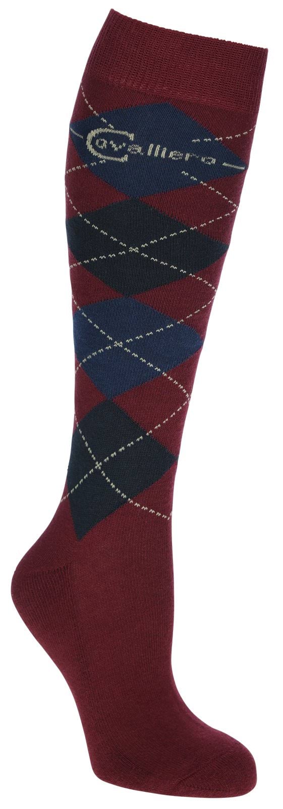 Socks Brescia,  merlot/ graphite, size 34-36