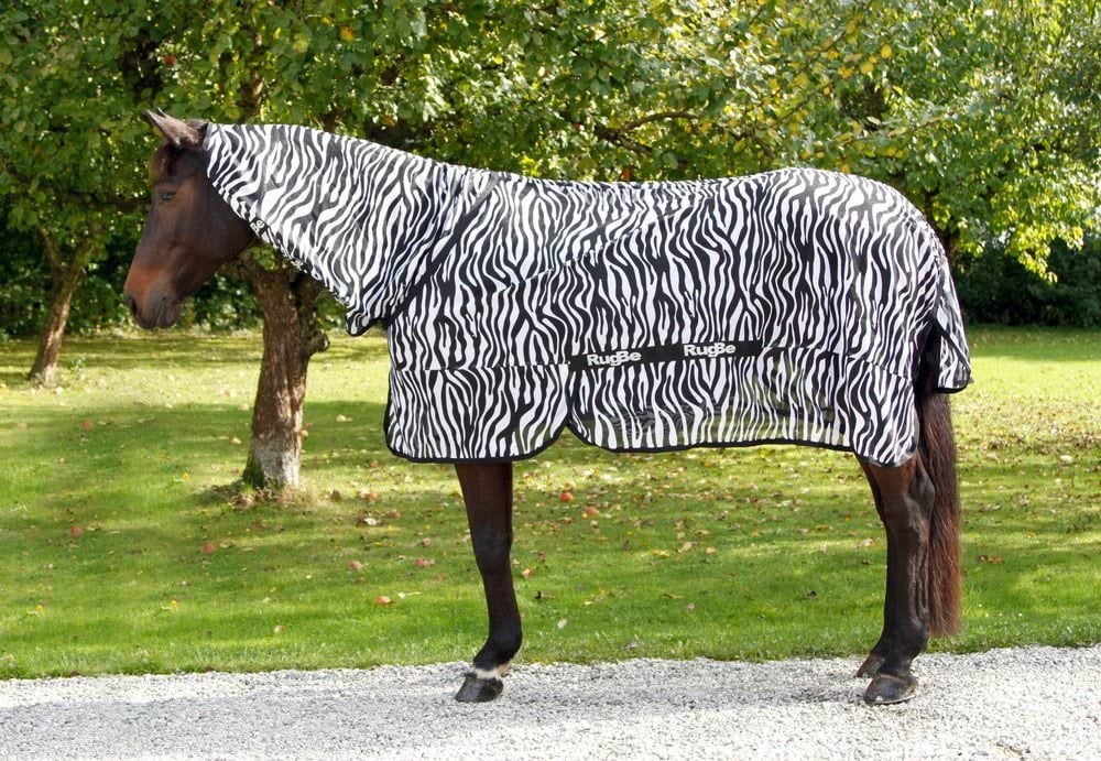 Fly Blanket Zebra incl. Neckpiece, 165 cm