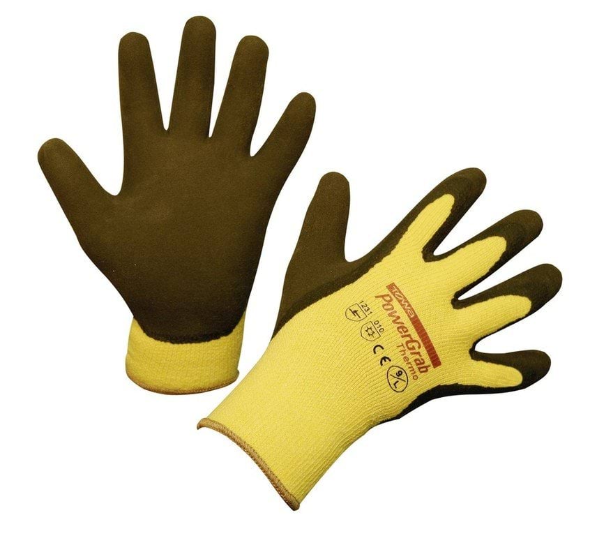 Winter glove PowerGrab Thermo, yellow, size 9