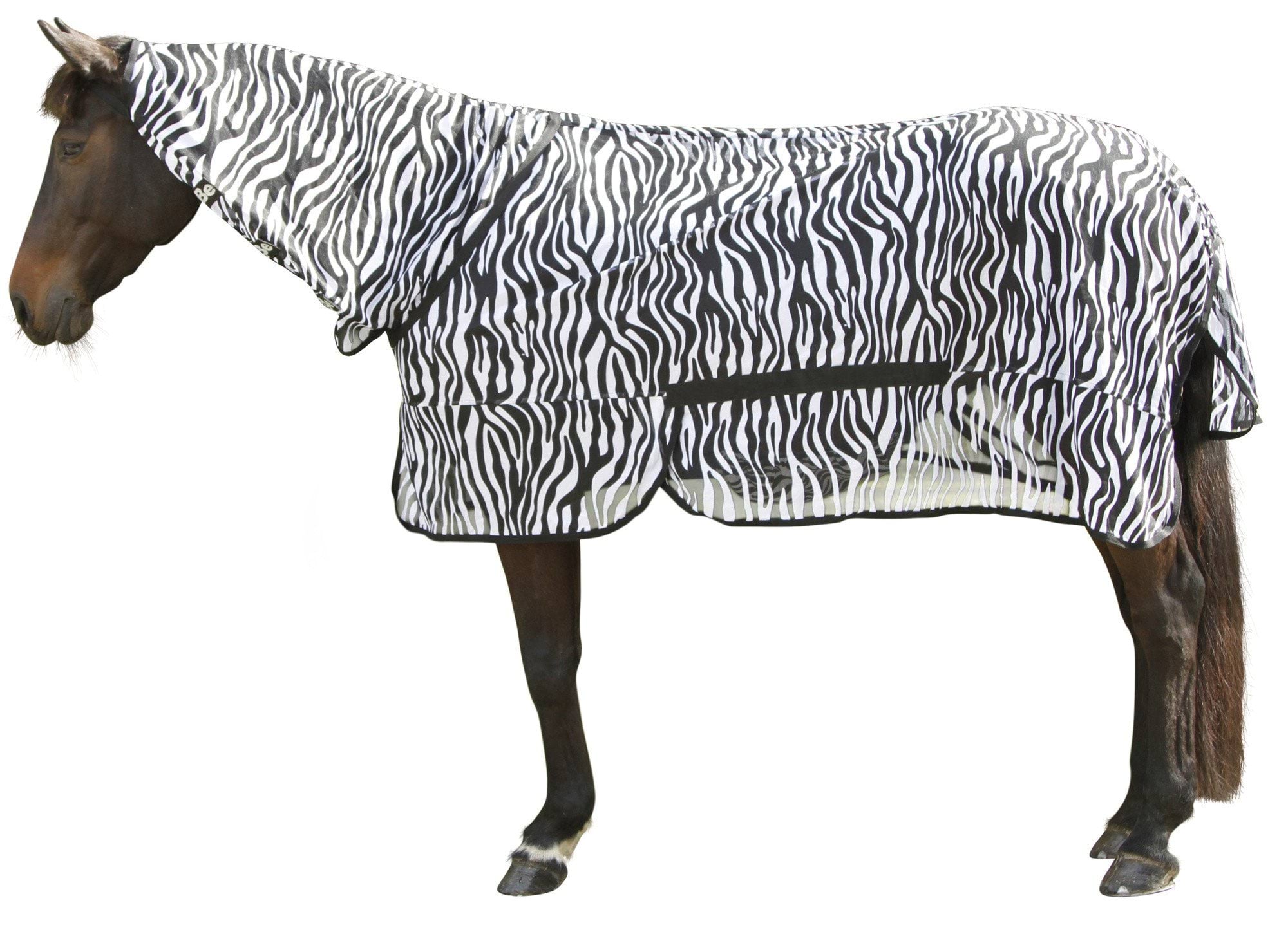 Fly Blanket Zebra incl. Neckpiece, 135 cm