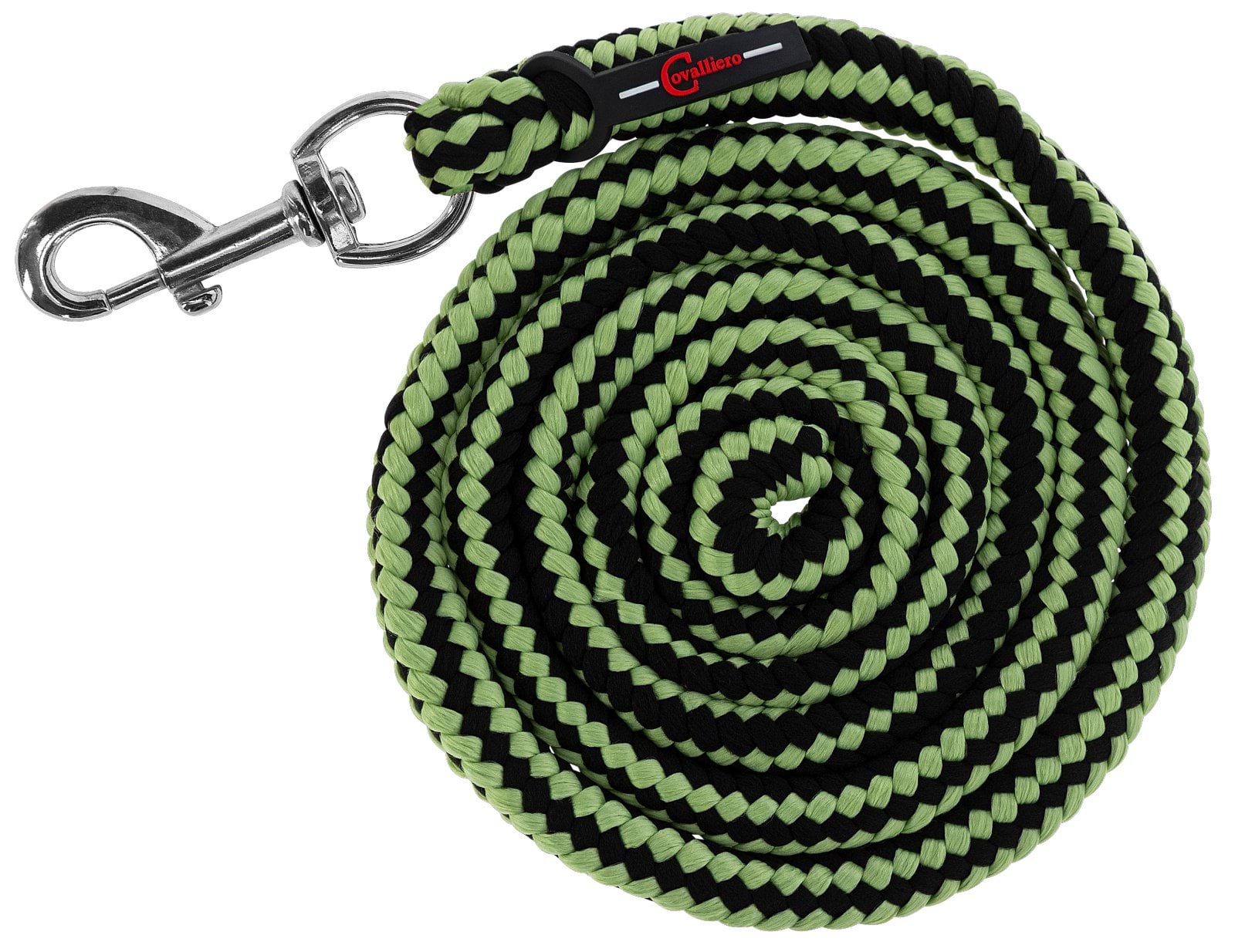 Lead rope Hippo with carabine hook, anthracite/lemon
