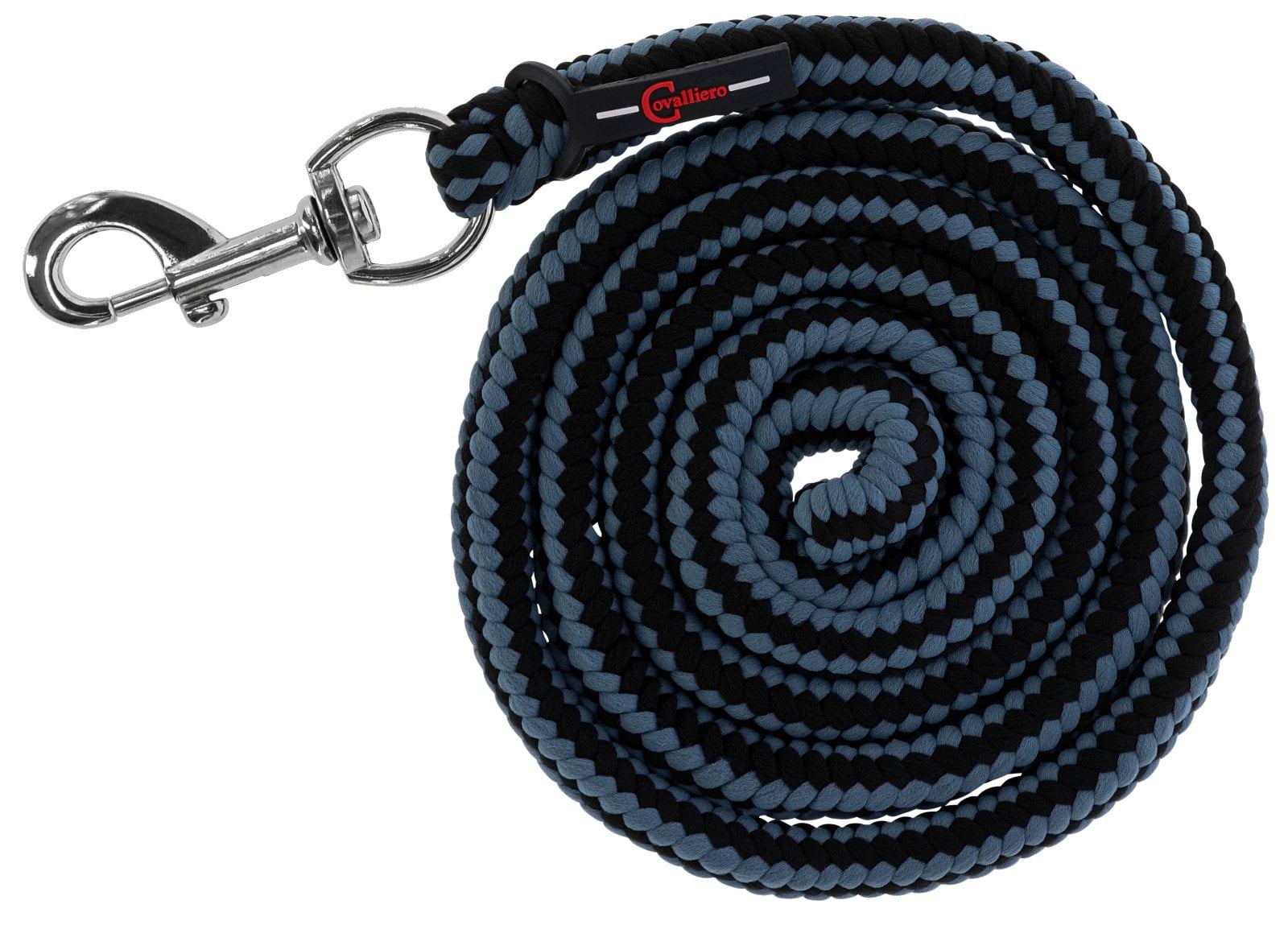 Lead rope Hippo, carabine, black/silver