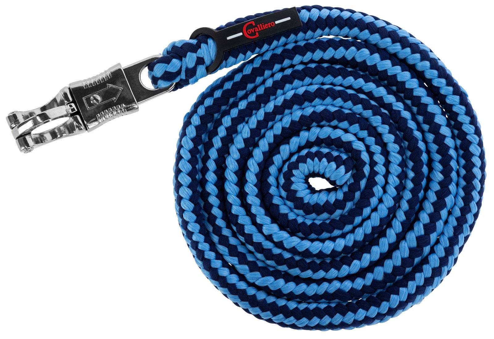 Lead rope Hippo, panic-hook, light-blue/dark-blue