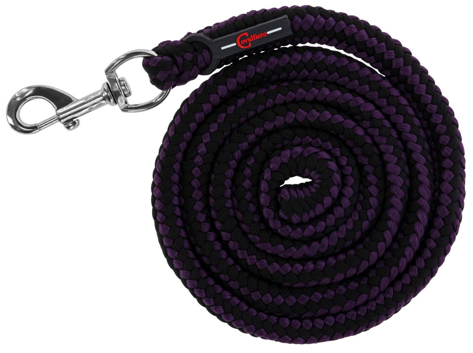 Lead Rope Hippo with  Carabiner aubergine/anthracite
