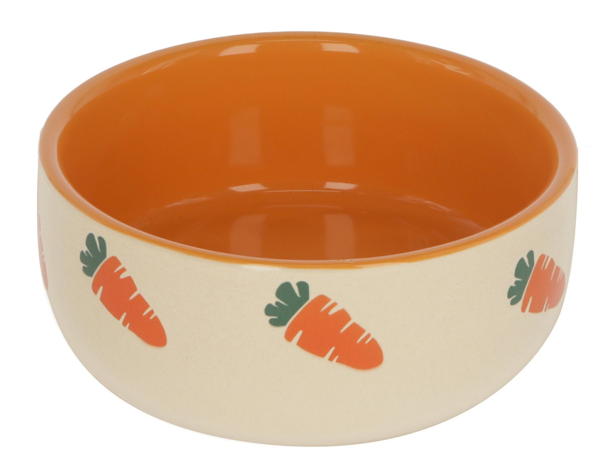 Ceramic bowl for rodents, 250 ml, beige/orange, Kerbl