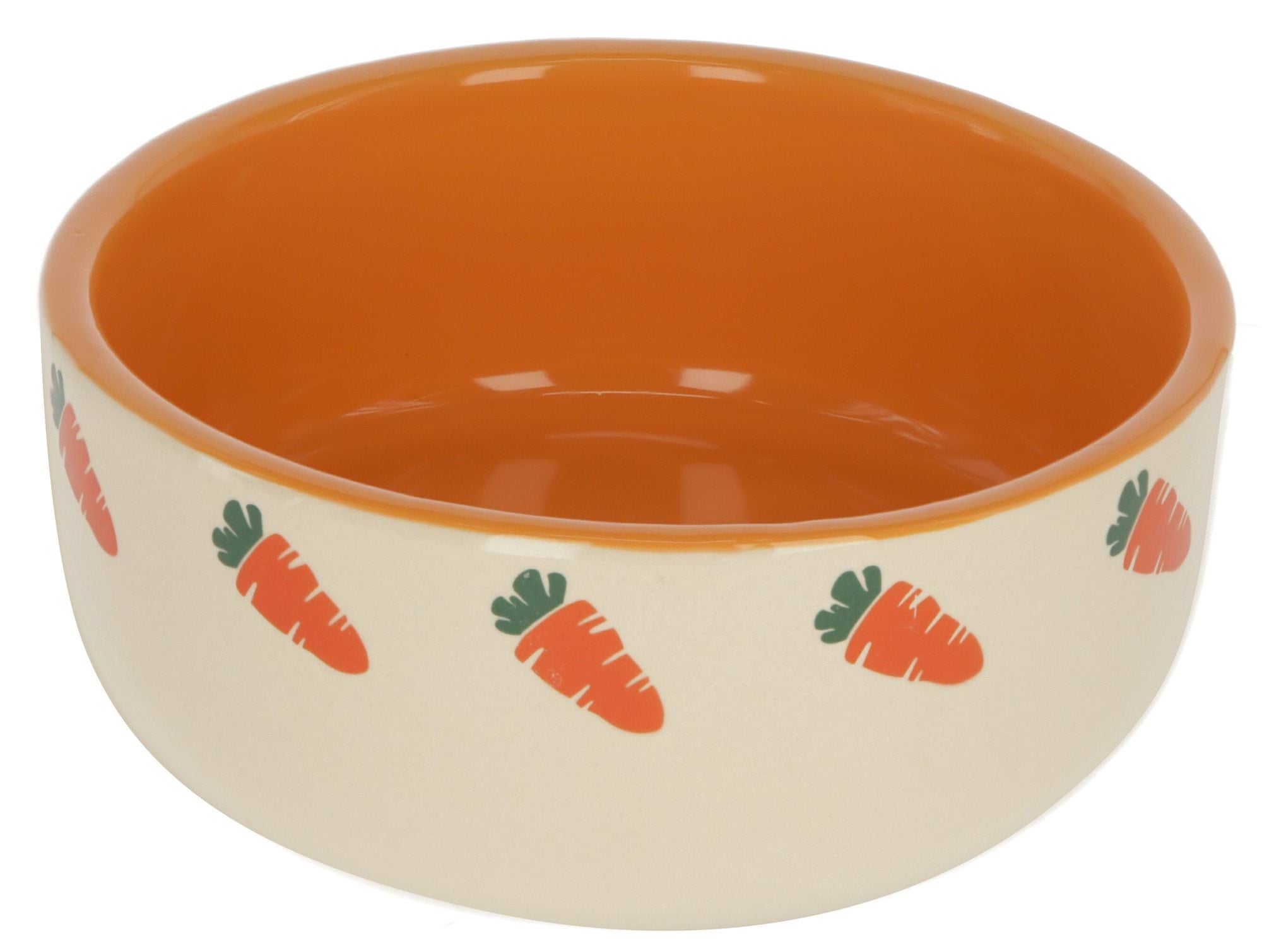 Ceramic bowl for rodents, 500 ml, beige/orange, Kerbl
