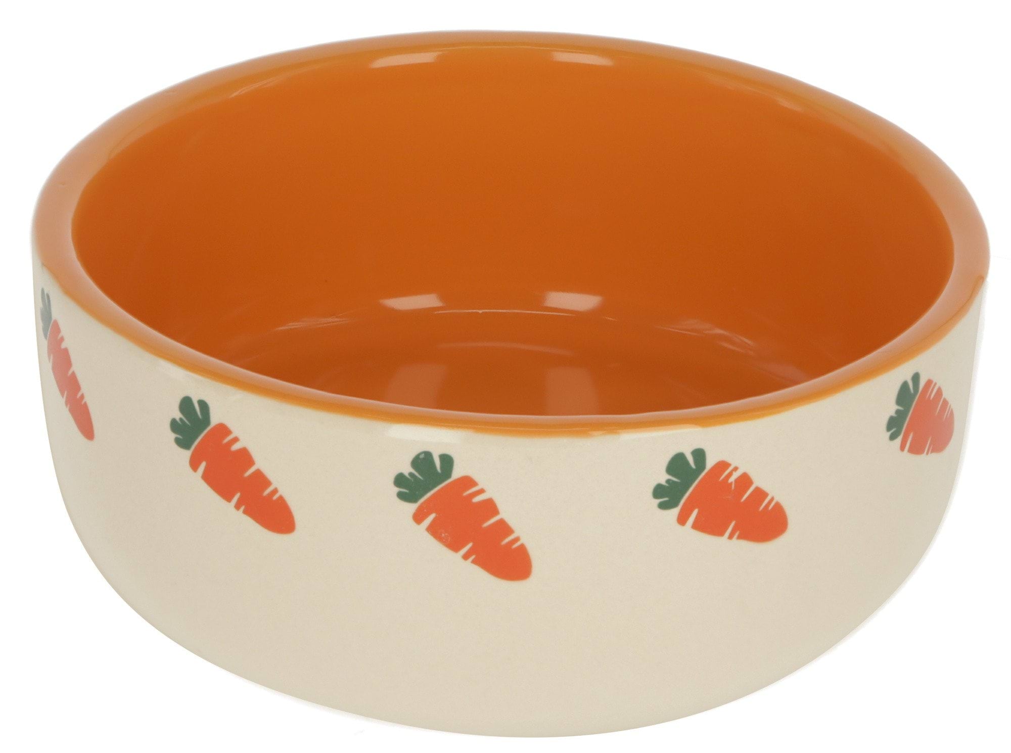 Ceramic bowl for rodents, 750 ml, beige/orange, Kerbl